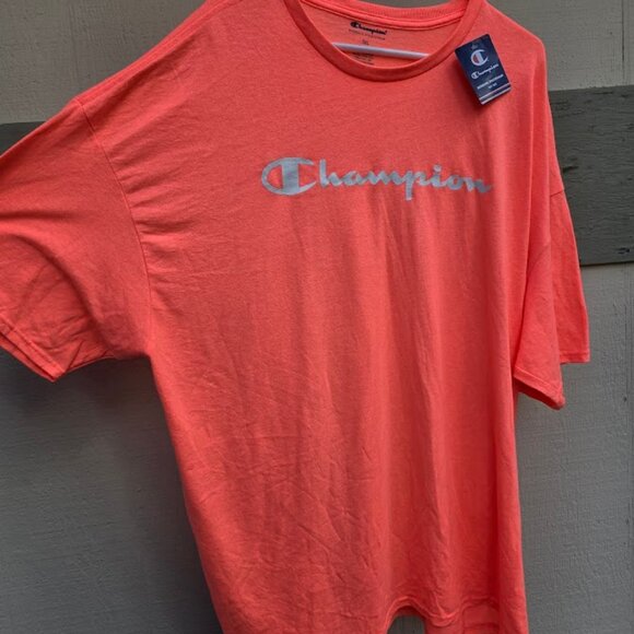 Champion 3X Large Athletic Wear Neon Orange Tshirt New With Tags . Bright - Picture 3 of 5
